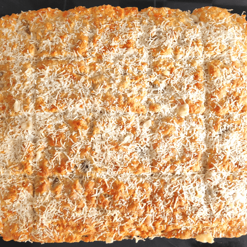 cheese and olive scone tray bake